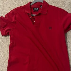 Chaps Classic Red Polo Shirt for Men
